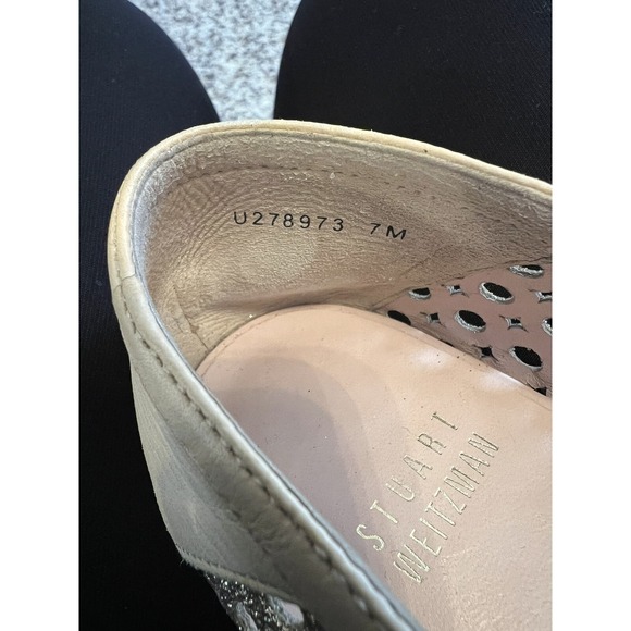 Stuart Weitzman Women\'s Espadrilles Loafers Size‎ 7 Gold